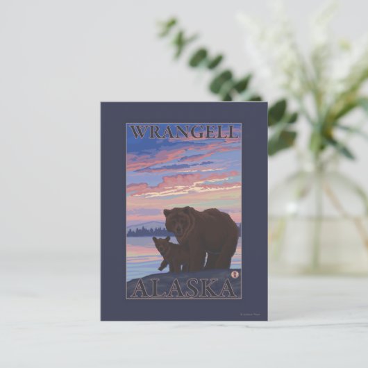 Carte Postale Bear and Cub - Wrangell, Alaska (Debout devant)