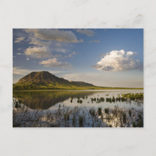 Carte Postale Bear Butte se reflète dans le lac Bear Butte près