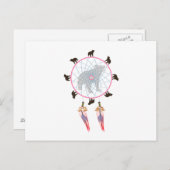 Carte Postale Bear Dream Catcher (Devant / Derrière)