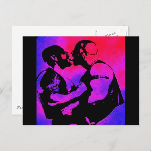 Carte Postale Bear Kiss (Devant / Derrière)