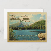 Carte Postale Bear Lake Colorado Montagnes Rocheuses Vintages (Devant / Derrière)