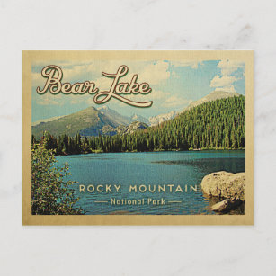 Carte Postale Bear Lake Colorado Montagnes Rocheuses Vintages