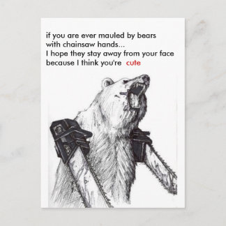 Carte Postale Bear Mauling Romance