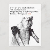 Carte Postale Bear Mauling Romance (Devant)