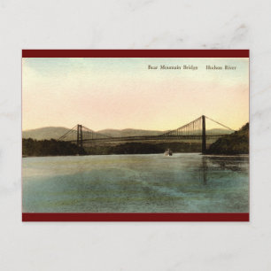Carte Postale Bear Mountain Bridge, Hudson River NY Vintage 1927