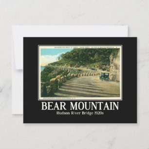 Carte Postale Bear Mountain NY Hudson River Vintage inspiré