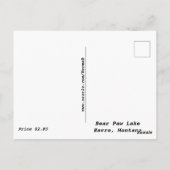 Carte Postale Bear Paw Lake Havre, Montana (Dos)