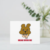 Carte postale Bear with Me (Debout devant)
