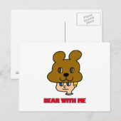 Carte postale Bear with Me (Devant / Derrière)
