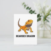 Carte Postale Bearded Dragon Customizable Personalizable (Debout devant)