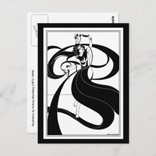 Carte postale : Beardsley Illustration (Devant / Derrière)