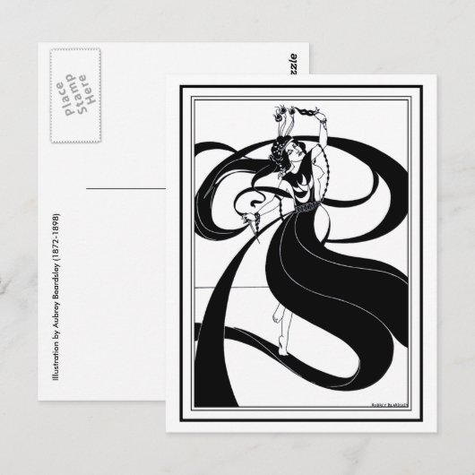 Carte postale : Beardsley Illustration (Devant / Derrière)