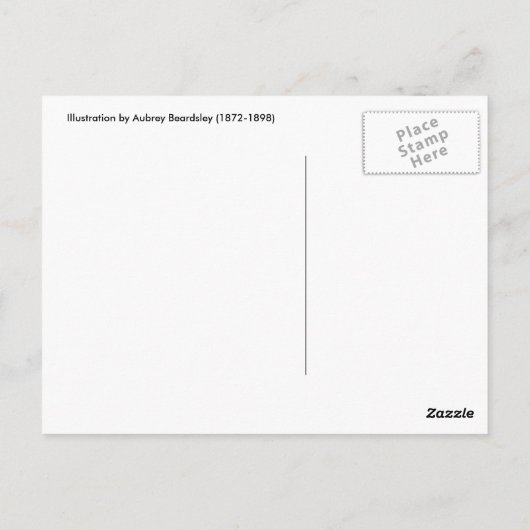 Carte postale : Beardsley Illustration (Dos)