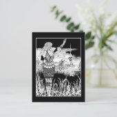 Carte postale Beardsley Knight Excalibur (Debout devant)