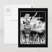 Carte postale Beardsley Knight Excalibur (Devant / Derrière)