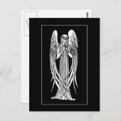 Carte postale Beardsley Nouveau Angel (Devant / Derrière)