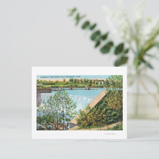Carte Postale Beardsley Park Water Falls Scene (Debout devant)