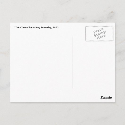 Carte postale : Beardsley - The Climax (Dos)