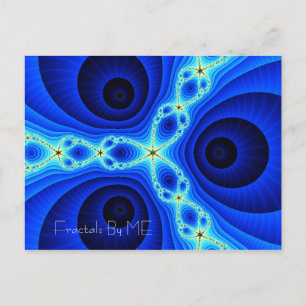 Carte Postale BearHeadsStarFishEyes1, Fractages par ME