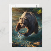 Carte Postale Bears Bounty : Fête de la pêche (Devant / Derrière)