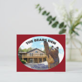 Carte Postale Bears Den Cabine (Debout devant)