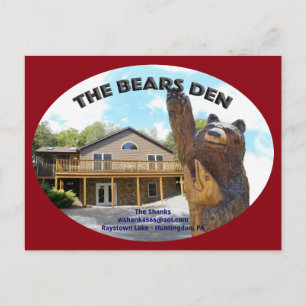 Carte Postale Bears Den Cabine