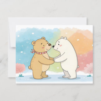 Carte Postale Beary Best Friends