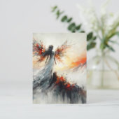 Carte Postale Beatiful Fairy sur l'imaginaire de montagne (Debout devant)