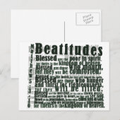 CARTE POSTALE BEATITUDES (Devant / Derrière)