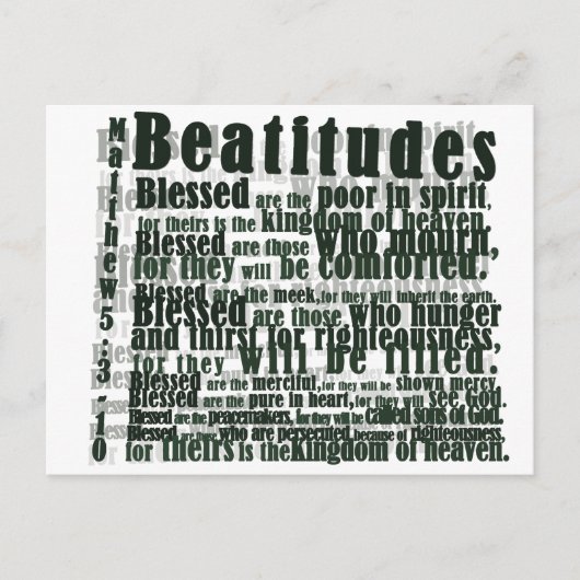 CARTE POSTALE BEATITUDES (Devant)