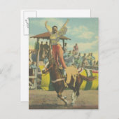 Carte Postale Beatrice Cooper fait un stand romain. (Devant / Derrière)