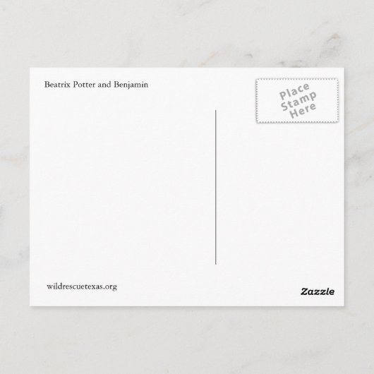 Carte Postale Beatrix et Benjamin (Dos)