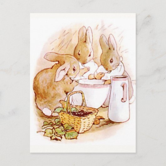 Carte Postale Beatrix Potter du conte de Pierre le lapin (Devant)