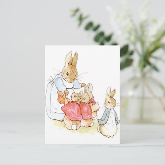 Carte Postale Beatrix Potter du conte de Pierre le lapin (Debout devant)