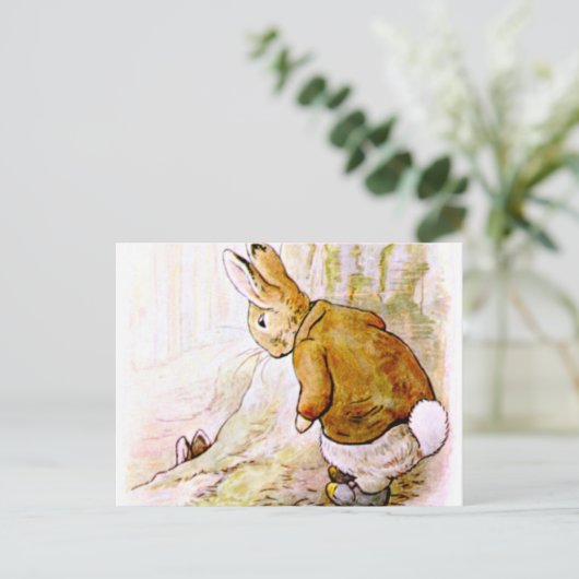 Carte Postale Beatrix Potter - Illustration de lapin (Debout devant)