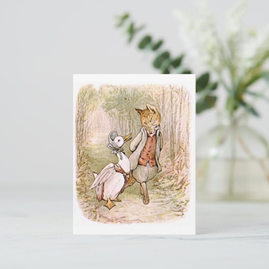 Carte Postale Beatrix Potter, Jemima Puddle Duck, M. Tod (Debout devant)