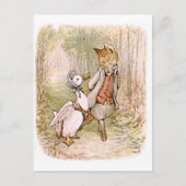 Carte Postale Beatrix Potter, Jemima Puddle Duck, M. Tod (Devant)