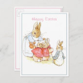 Carte Postale Beatrix Potter Joyeuses Pâques (Devant / Derrière)