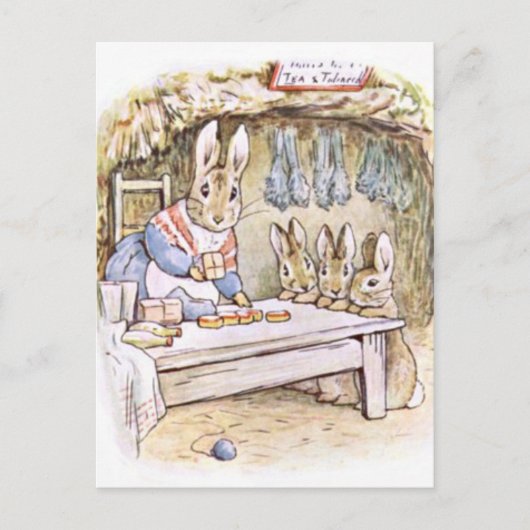 Carte Postale Beatrix Potter Le Conte de Benjamin Bunny Peter (Devant)