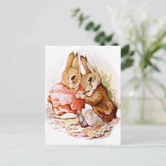 Carte Postale Beatrix Potter Le Conte de Benjamin Bunny Peter (Debout devant)