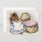 Carte Postale Beatrix Potter Mère et souris bébé (Devant / Derrière)