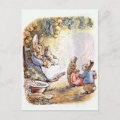 Carte Postale Beatrix Potter Mommy et jumeaux de Benjamin Bunny (Devant)