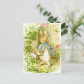 Carte Postale Beatrix Potter Peter le lapin dans le jardin (Debout devant)