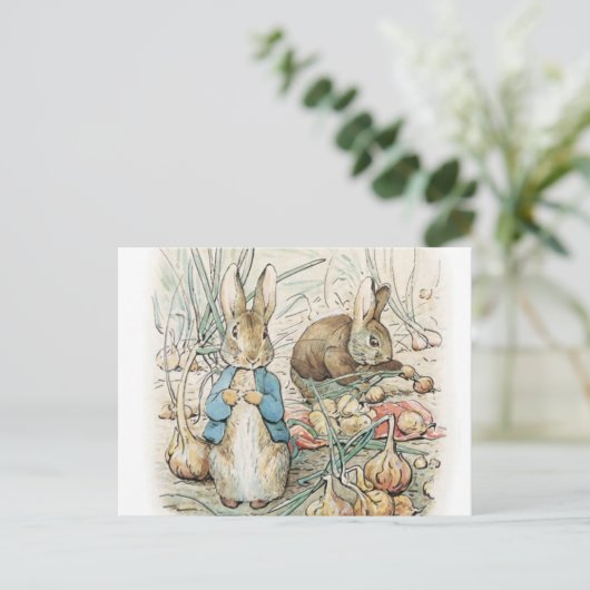 Carte Postale Beatrix Potter Peter Rabbit et Benjamin Bunny (Debout devant)