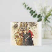 Carte Postale Beatrix Potter - Peter Rabbit Walk d'hiver (Debout devant)
