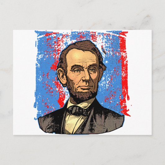 Carte Postale Beau Abraham Lincoln Portrait (Devant)