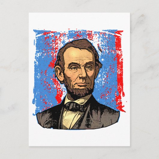 Carte Postale Beau Abraham Lincoln Portrait (Devant)