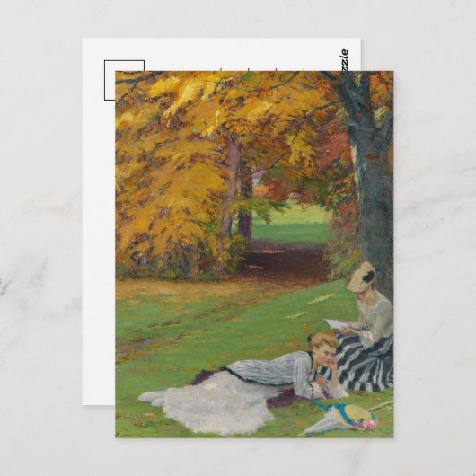 Carte Postale Beau après-midi d'automne | Edward Cucuel (Devant / Derrière)