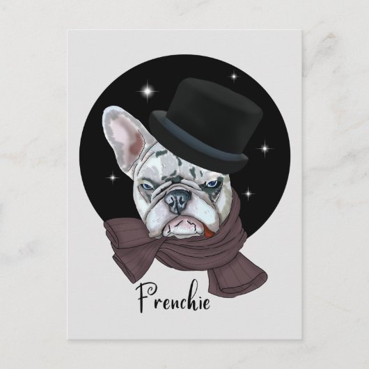 Carte Postale Beau Bouledogue. Frenchie (Devant)