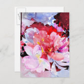 Carte Postale Beau bouquet de fleurs (Devant / Derrière)